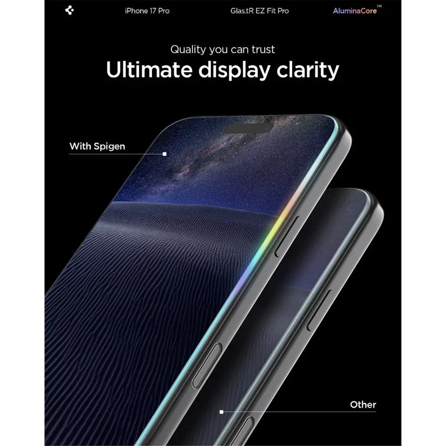 Spigen iPhone 17 Pro/17/16 Pro (6.3")   Premium Privacy Tempered Glass Screen Protector