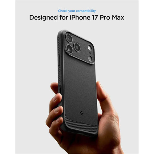 Spigen iPhone 17 Pro Max (6.9") Rugged Armor  MagFit Case - Black