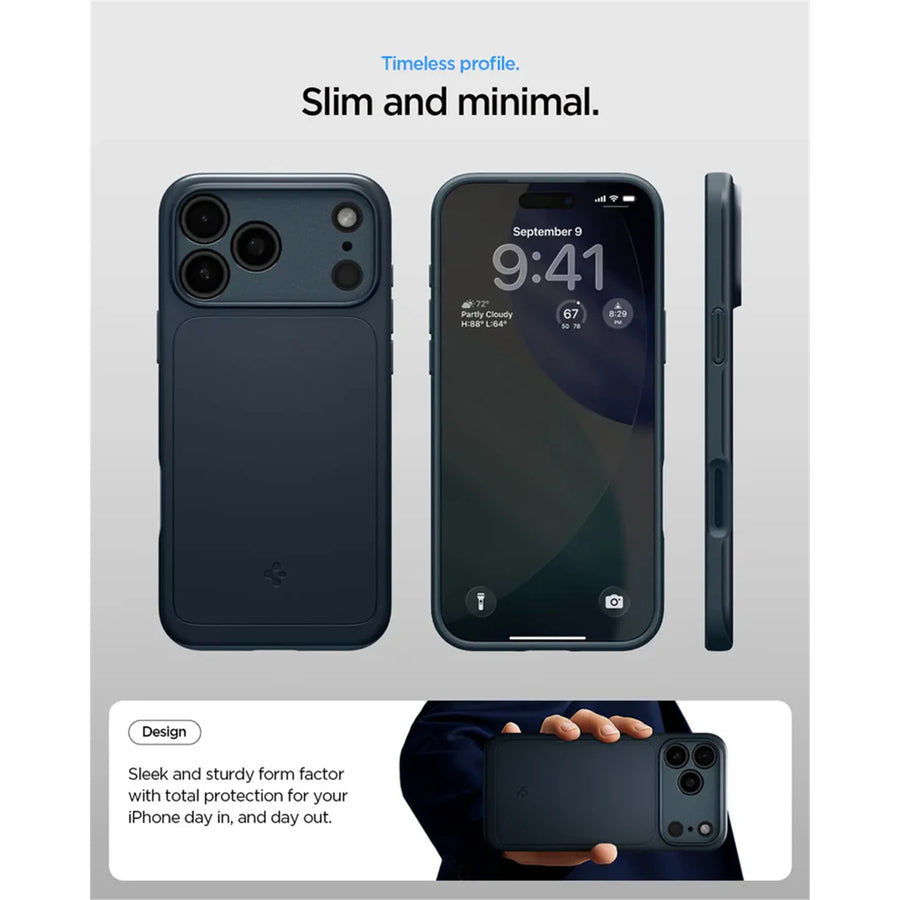 Spigen iPhone 17 Pro Max (6.9") Thin Fit  MagFit Case - Black