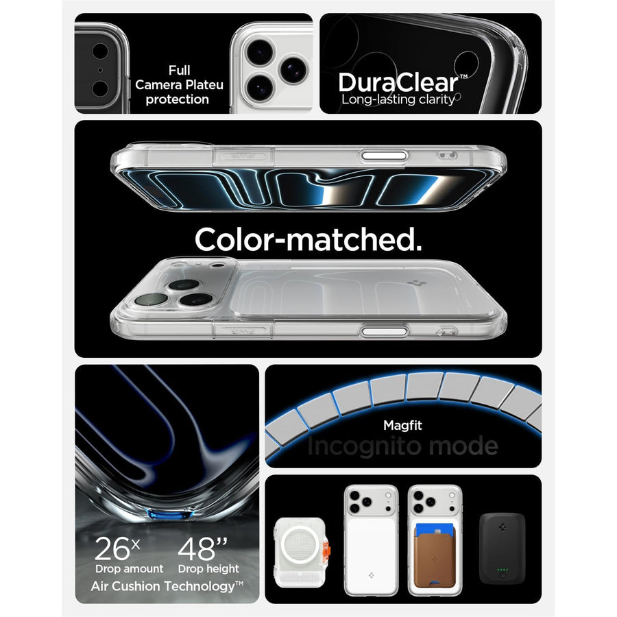 Spigen iPhone 17 Pro Max (6.9") Ultra Hybrid T  MagFit Case - Glossy White