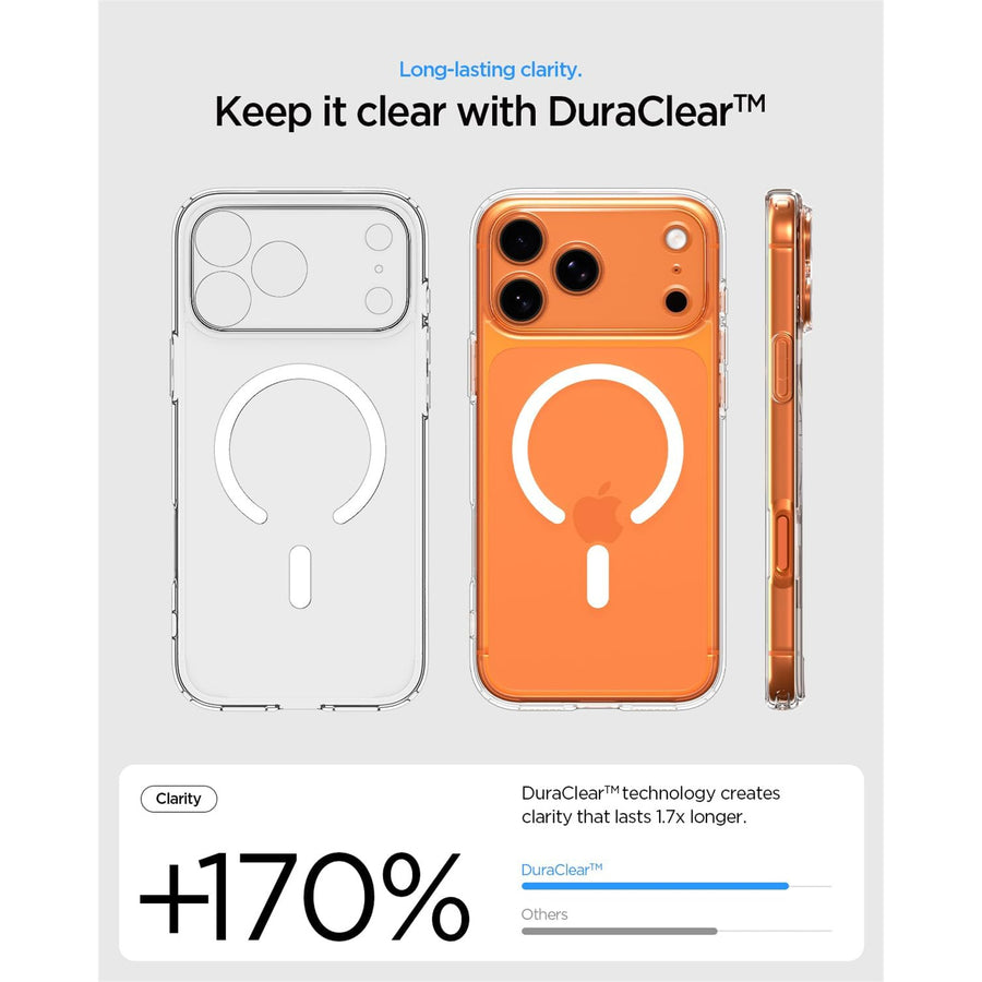Spigen iPhone 17 Pro Max (6.9") Ultra Hybrid  MagFit Case - Clear