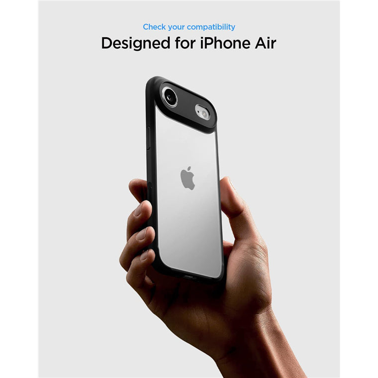 Spigen iPhone Air (6.5") Ultra Hybrid  Case - Clear / Matte Black