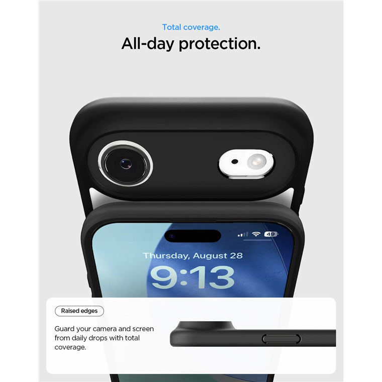 Spigen iPhone Air (6.5") Ultra Hybrid  Case - Clear / Matte Black