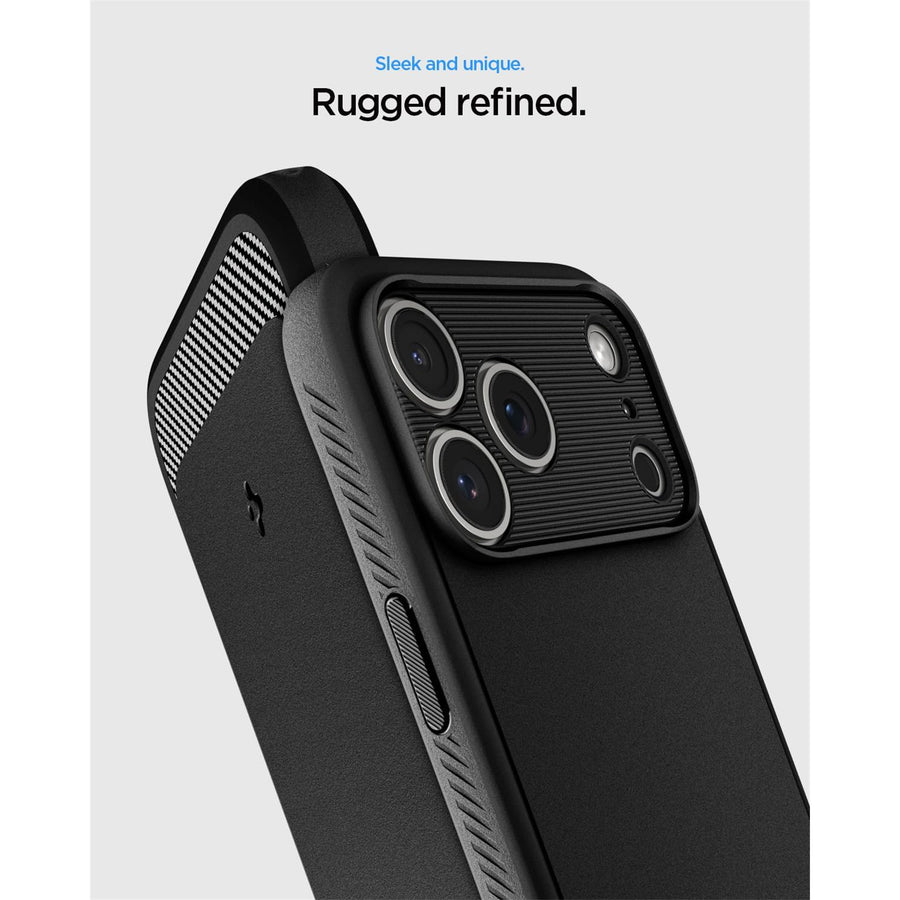 Spigen iPhone 17 Pro (6.3") Rugged Armor  MagFit Case - Black
