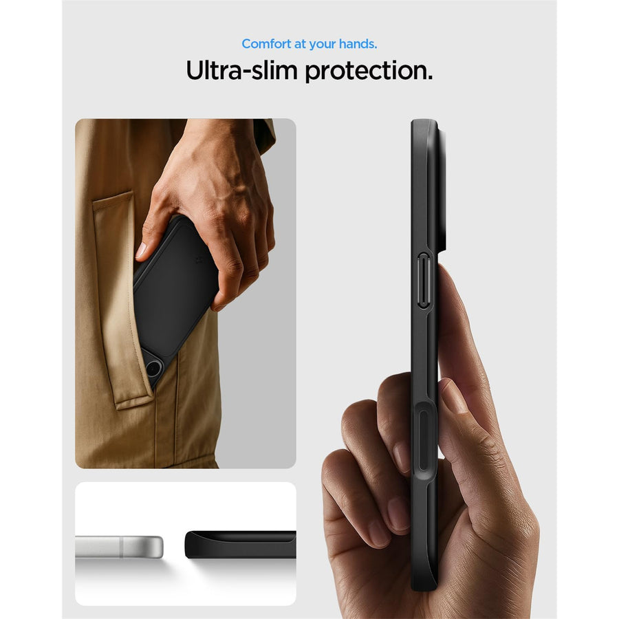 Spigen iPhone 17 Pro (6.3") Thin Fit  MagFit Case - Black