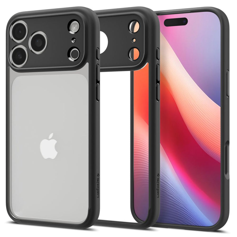 Spigen iPhone 17 Pro (6.3") Ultra Hybrid  Case - Clear / Matte Black