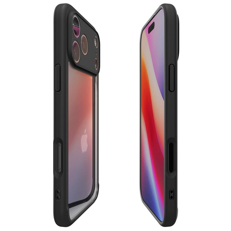Spigen iPhone 17 Pro (6.3") Ultra Hybrid  Case - Clear / Matte Black