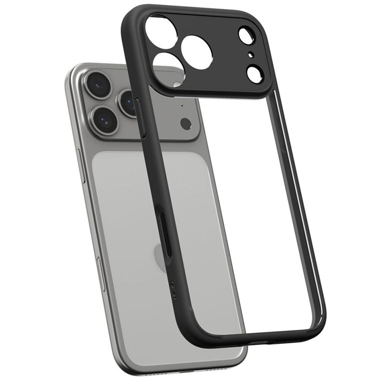 Spigen iPhone 17 Pro (6.3") Ultra Hybrid  Case - Clear / Matte Black