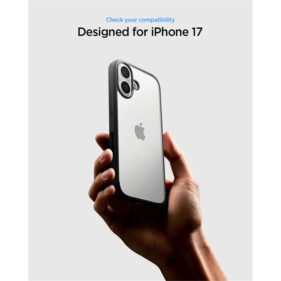 Spigen iPhone 17 (6.3") Ultra Hybrid  Case - Clear / Matte Black