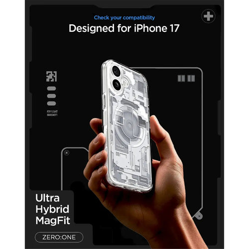 Spigen iPhone 17 (6.3") Ultra Hybrid ZeroOne  MagFit Case - Crystal Clear