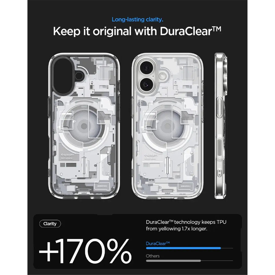 Spigen iPhone 17 (6.3") Ultra Hybrid ZeroOne  MagFit Case - Crystal Clear