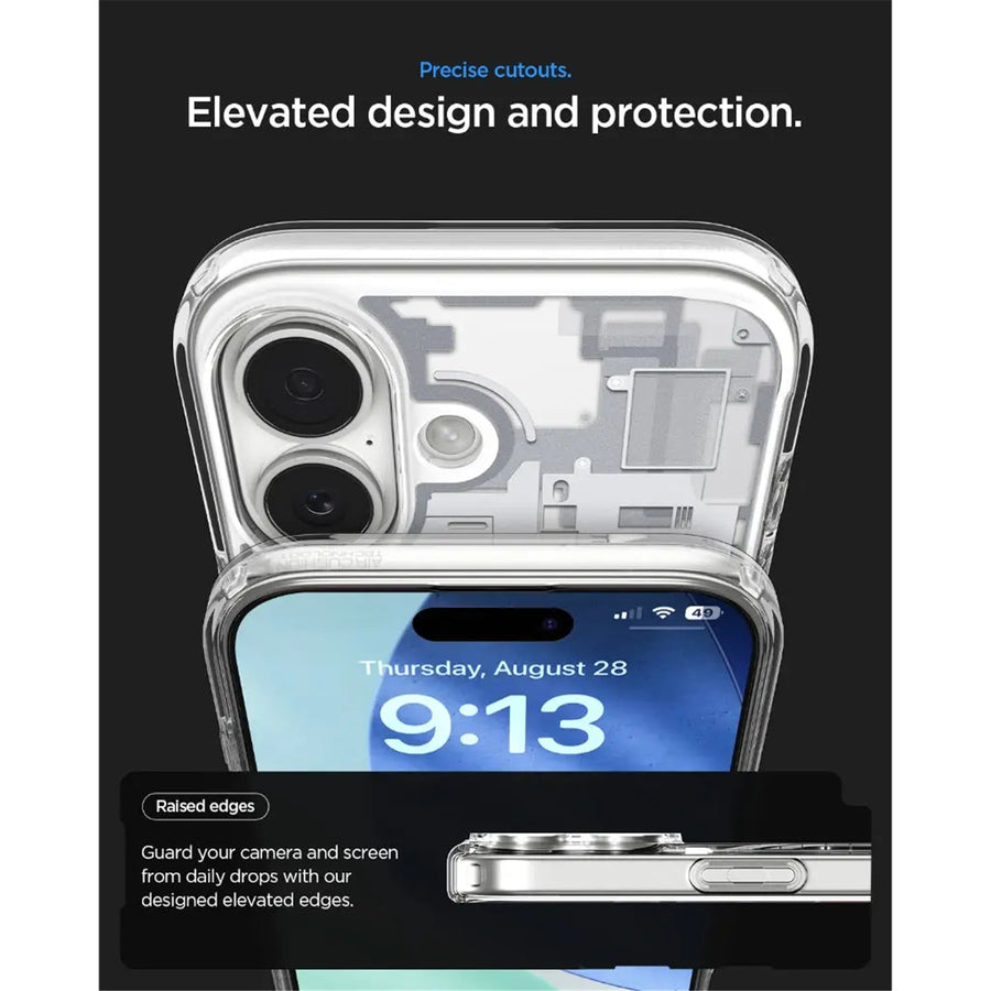Spigen iPhone 17 (6.3") Ultra Hybrid ZeroOne  MagFit Case - Crystal Clear