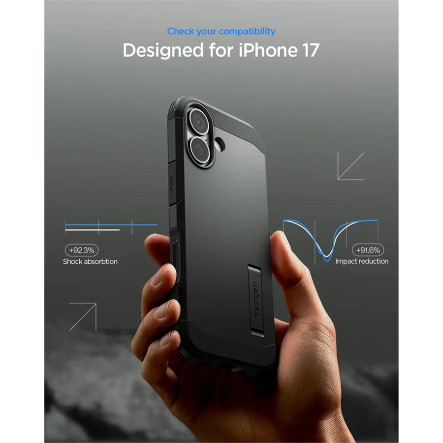 Spigen iPhone 17 (6.3") Tough Armor  Magfit Case - Black