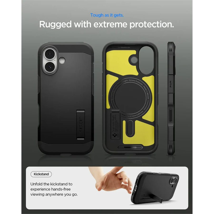 Spigen iPhone 17 (6.3") Tough Armor  Magfit Case - Black