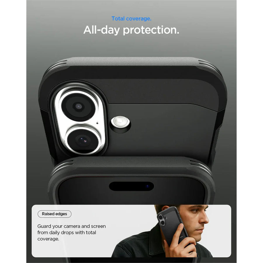 Spigen iPhone 17 (6.3") Tough Armor  Magfit Case - Black
