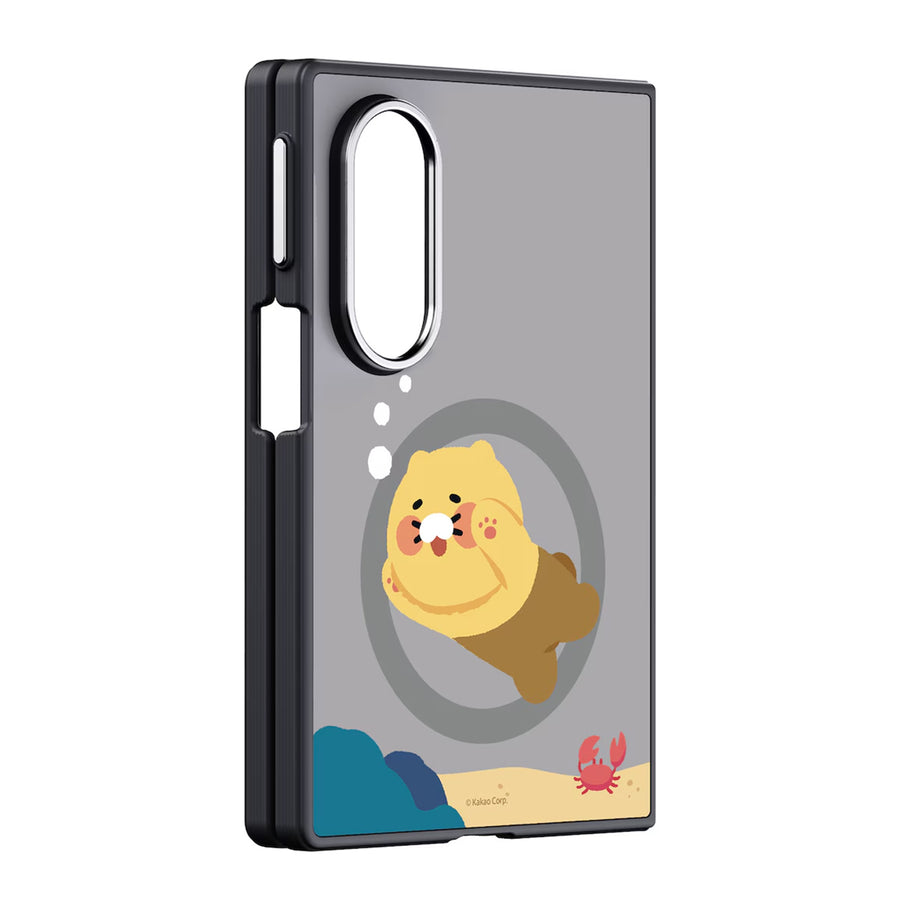 Samsung Galaxy Z Fold8 (2026) Mirror Magnet Case (Kakao Friends) - Brown