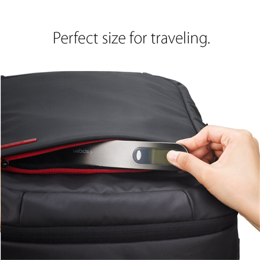 Spigen E500 Compact Travel Luggage Scale 110lb/50kg capacity, Portable Scale Digital Scale with KG G LB OZ Units