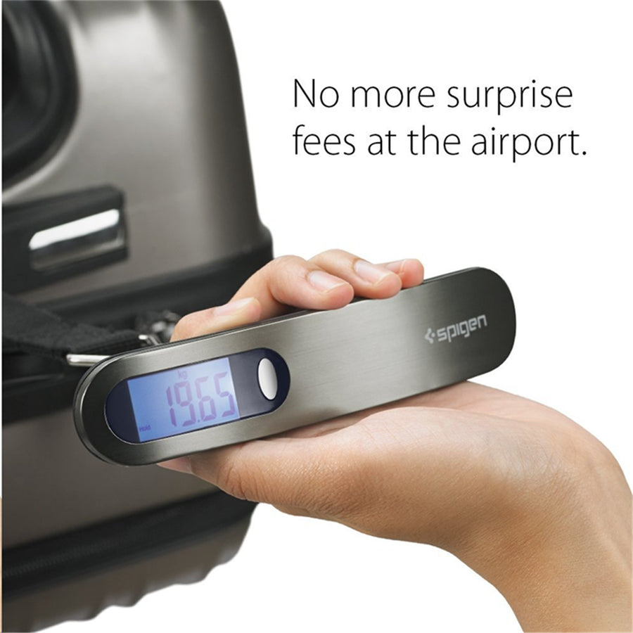 Spigen E500 Compact Travel Luggage Scale 110lb/50kg capacity, Portable Scale Digital Scale with KG G LB OZ Units