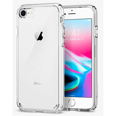 Spigen iPhone SE (3rd / 2nd Gen) / 8 / 7 Ultra Hybrid 2  Case - Crystal Clear