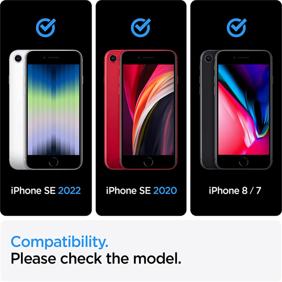 Spigen iPhone SE (3rd / 2nd Gen) / 8 / 7 Ultra Hybrid 2  Case - Crystal Clear