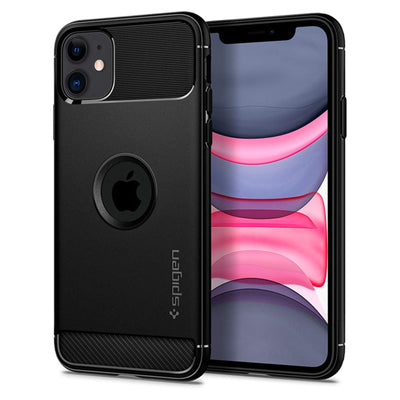 Spigen iPhone 11 (6.1") Rugged Armor  Case - Black