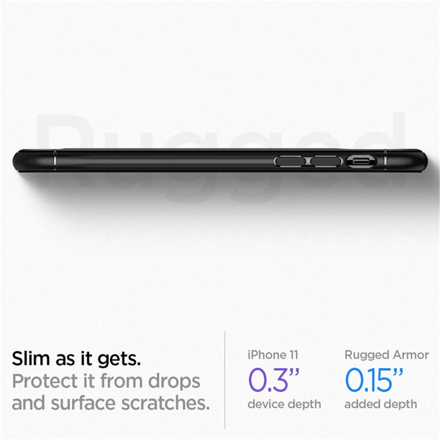 Spigen iPhone 11 (6.1") Rugged Armor  Case - Black