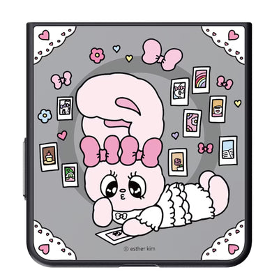 Samsung Galaxy Z Flip8 (2026) Mirror Magnet Case (Esther Bunny) - Pink