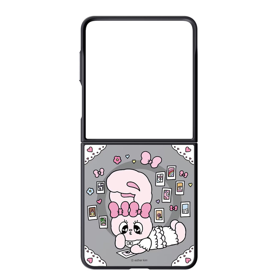 Samsung Galaxy Z Flip8 (2026) Mirror Magnet Case (Esther Bunny) - Pink