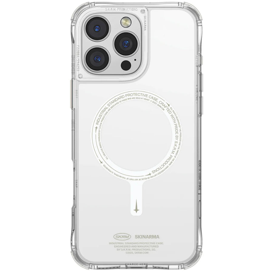 skinarma iPhone 16 Pro (6.3")   Saido Mag-Charge Case (NITEGLOW EDITION) - Lime Green