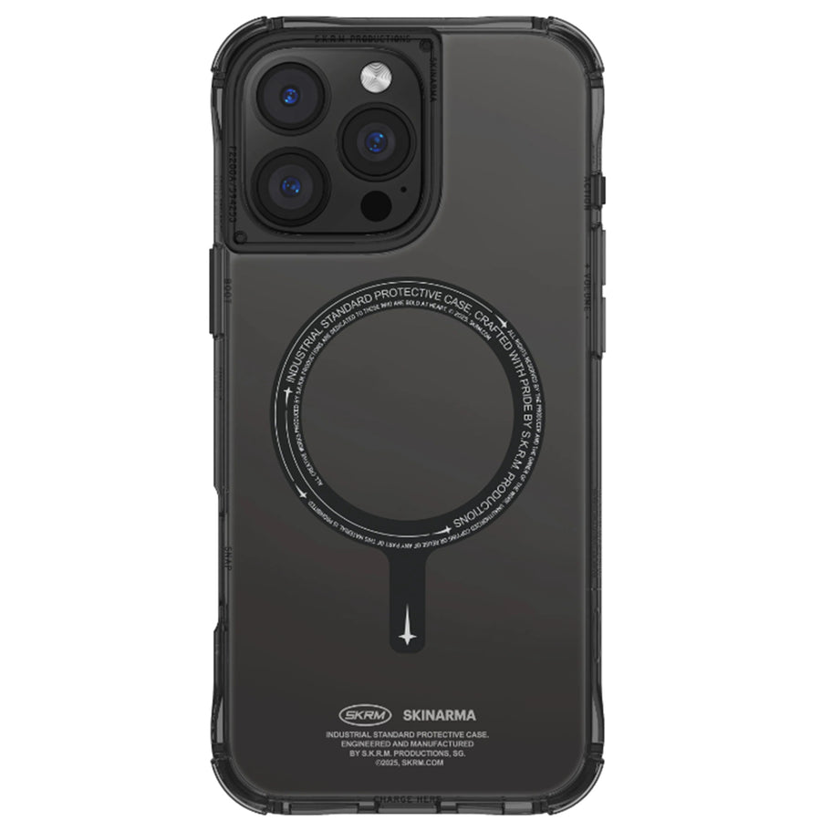 skinarma iPhone 16 Pro (6.3")   Saido Mag-Charge Case - Black