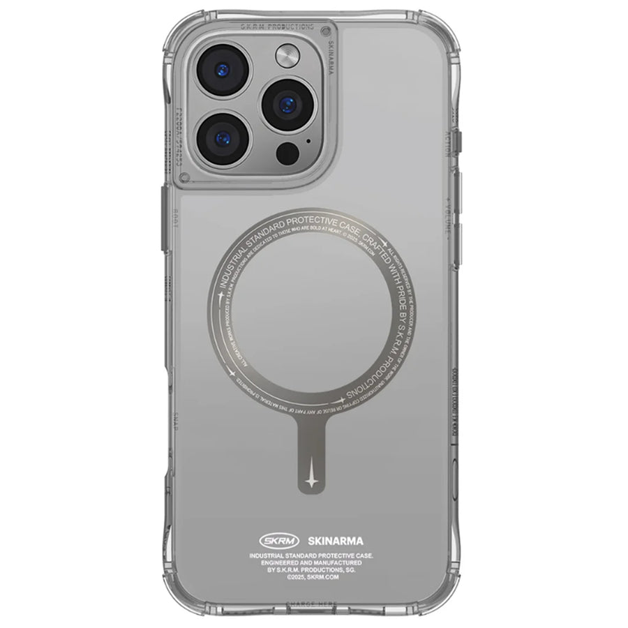 skinarma iPhone 16 Pro (6.3")   Saido Mag-Charge Case (PRIME EDITION) - Titanium
