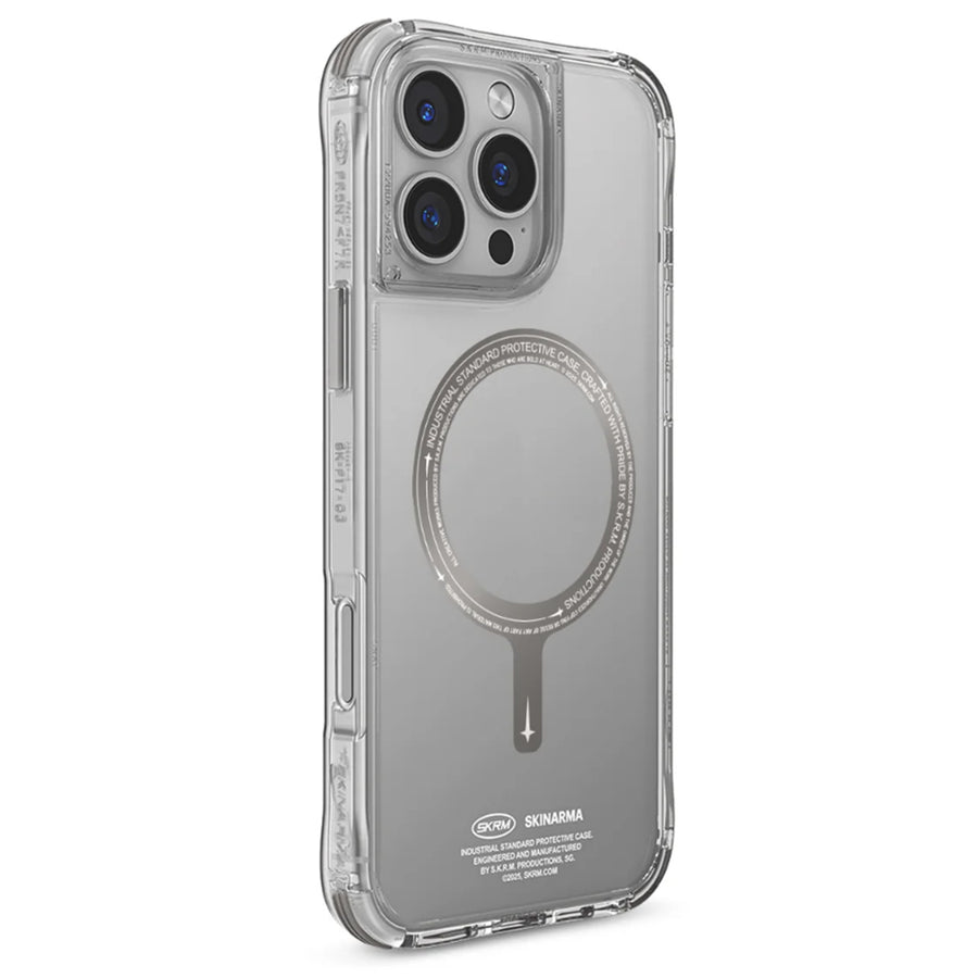 skinarma iPhone 16 Pro (6.3")   Saido Mag-Charge Case (PRIME EDITION) - Titanium