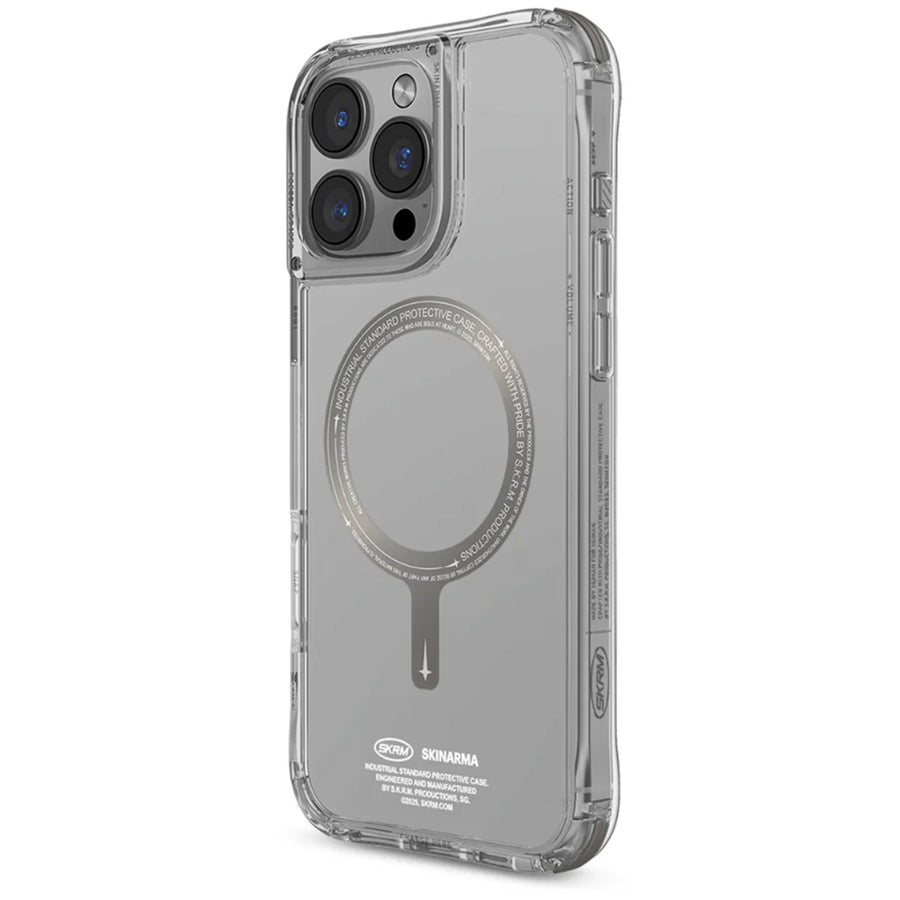 skinarma iPhone 16 Pro (6.3")   Saido Mag-Charge Case (PRIME EDITION) - Titanium