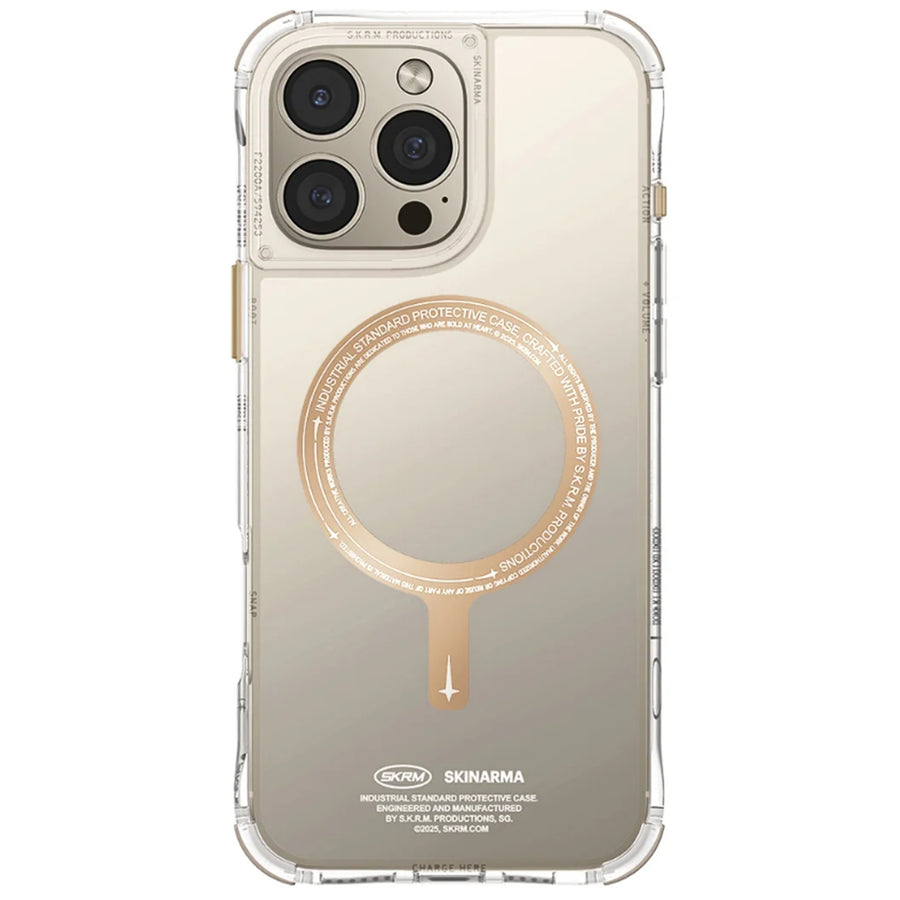 skinarma iPhone 16 Pro (6.3")   Saido Mag-Charge Case - Champagne