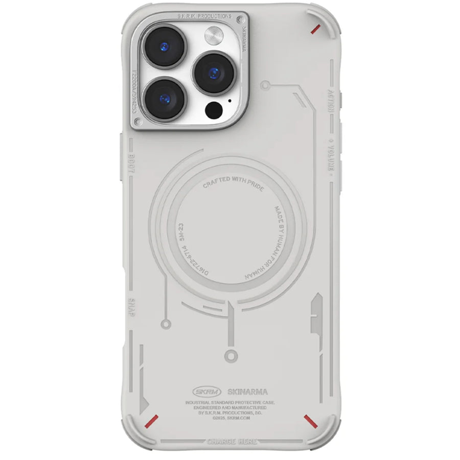 skinarma iPhone 16 Pro Max (6.9")   Mecha Case - Light Grey