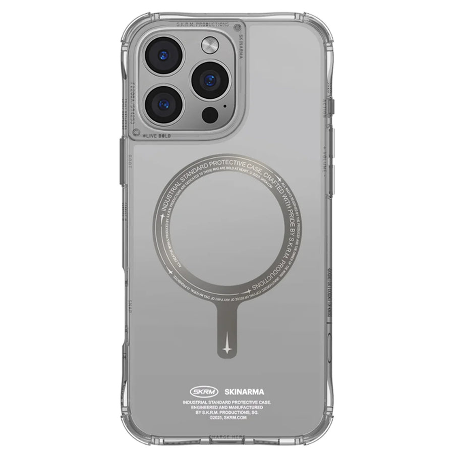 skinarma iPhone 16 Pro Max (6.9")   Saido Mag-Charge Case (PRIME EDITION) - Titanium