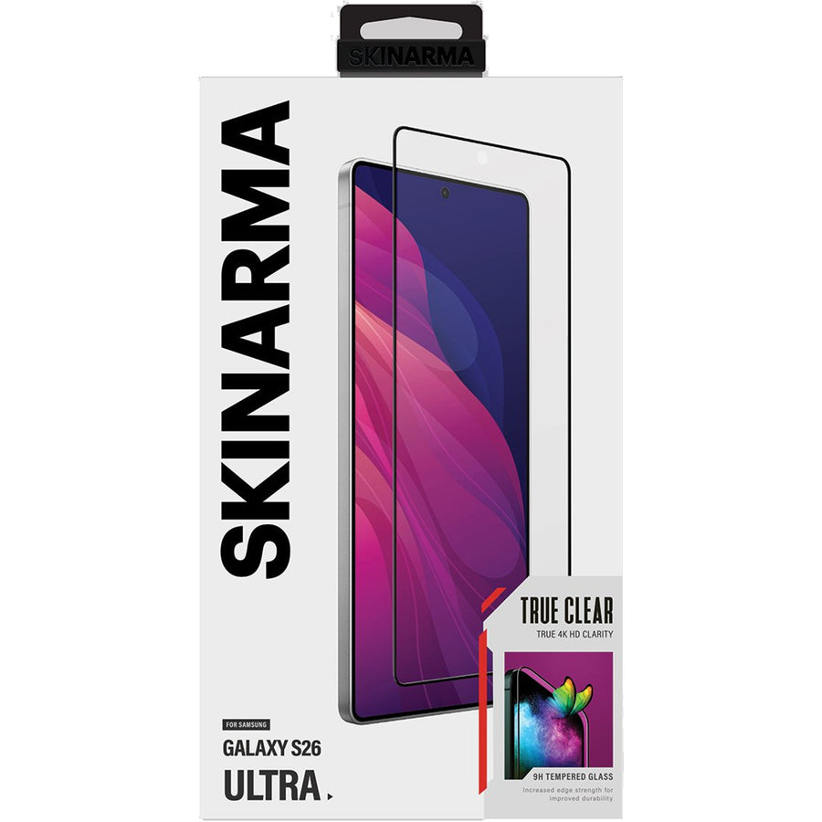 skinarma Galaxy S26 Ultra (2026)   Tempered Glass Screen Protector - Clear