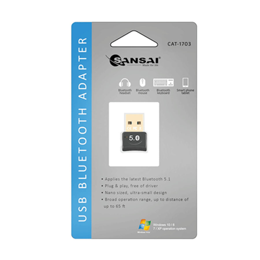 Sansai  CAT-1703 Bluetooth USB Adaptor Plug & play Adapter