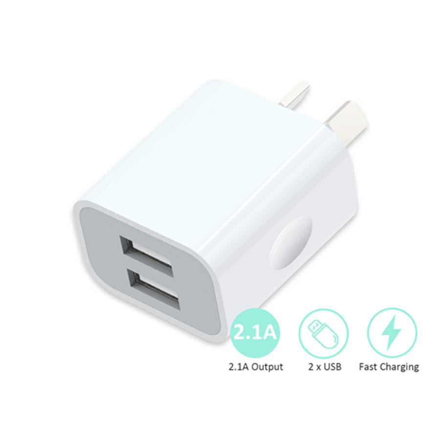 Sansai HW-2233 2 USB A  Charger, 2.1A