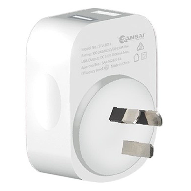 Sansai PAD-206AC USB-C + A Wall Charger, 2.4A