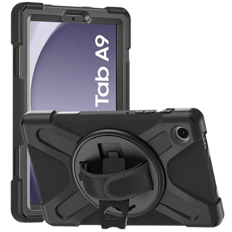 Strike Rugged Case with Hand Strap and Lanyard for Samsung Galaxy Tab A9
