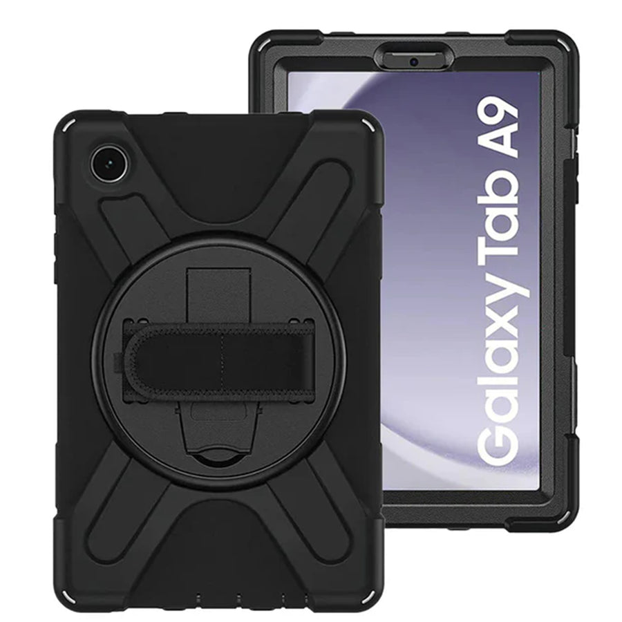 Strike Rugged Case with Hand Strap and Lanyard for Samsung Galaxy Tab A9