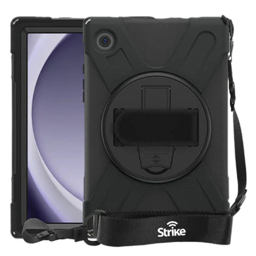 Strike Rugged Case with Hand Strap and Lanyard for Samsung Galaxy Tab A9+