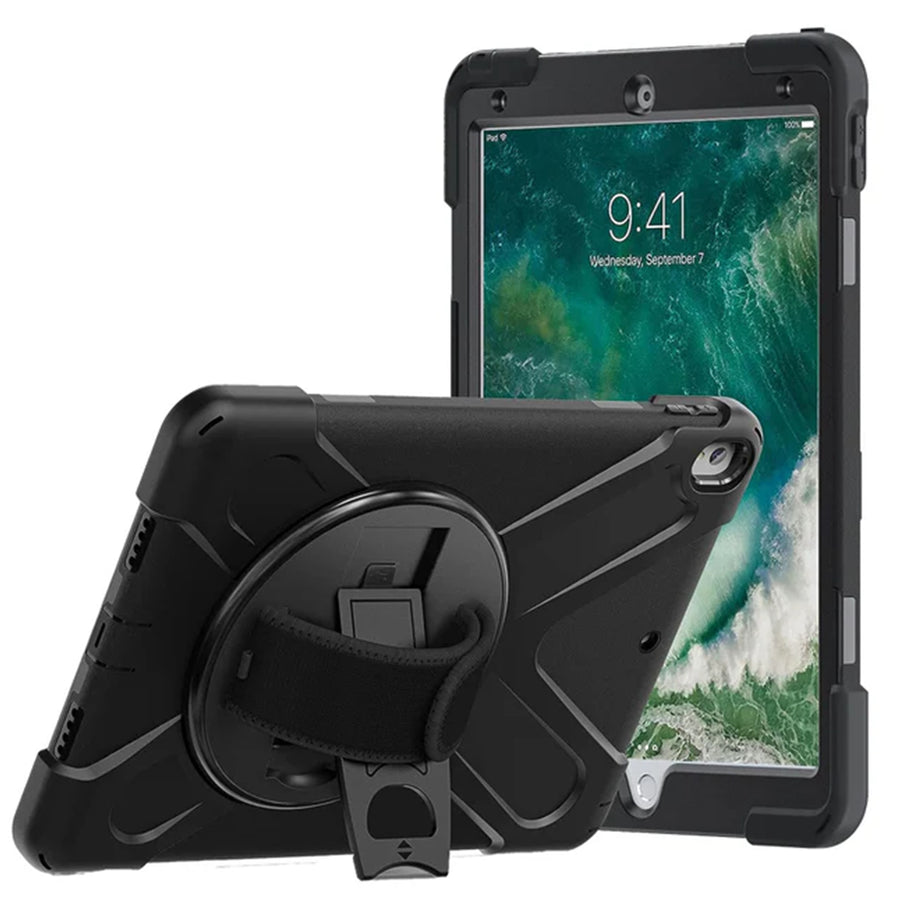 Strike Rugged Case with Hand Strap and Lanyard for Apple iPad Pro 10.5" & iPad Air 3
