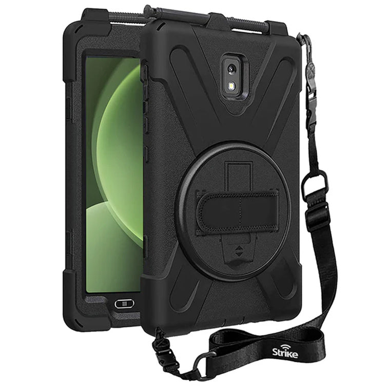 Strike Rugged Case with Hand Strap and Lanyard for Samsung Galaxy Tab Active5