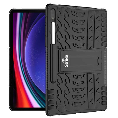 Strike CAS-STK SAM TAB S9FE RGD Robuste Hülle für Samsung Galaxy Tab S9 FE (Schwarz)