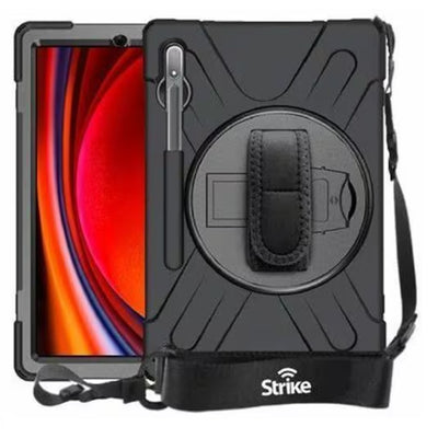 Strike CAS-STKHC5 Rugged Case with Hand Strap and Lanyard for Tab S10 Ultra/S9 Ultra/S8 Ultra