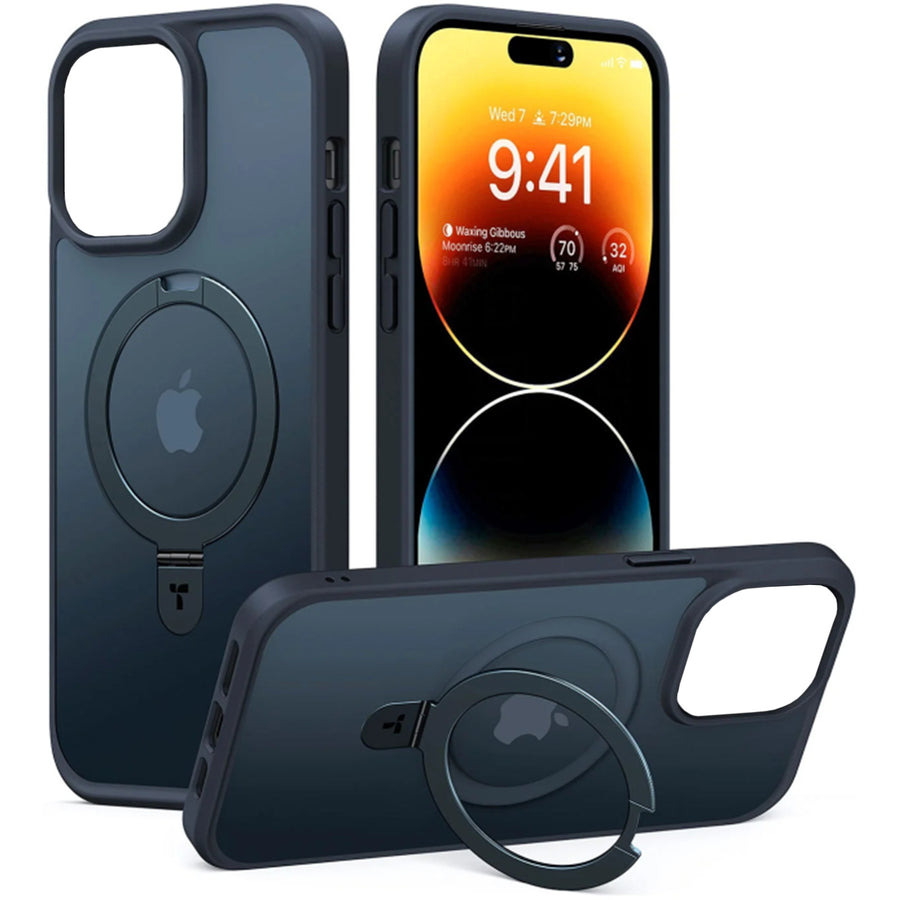 Torras iPhone 15 (6.1")  Ostand Matte Case - Black