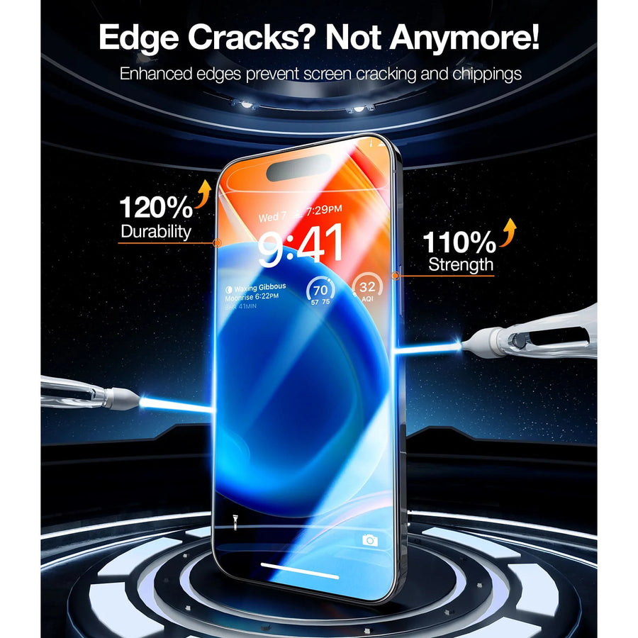 Torras iPhone 15 / 14 Pro (6.1")   Premium Tempered Glass Screen Protector - Clear