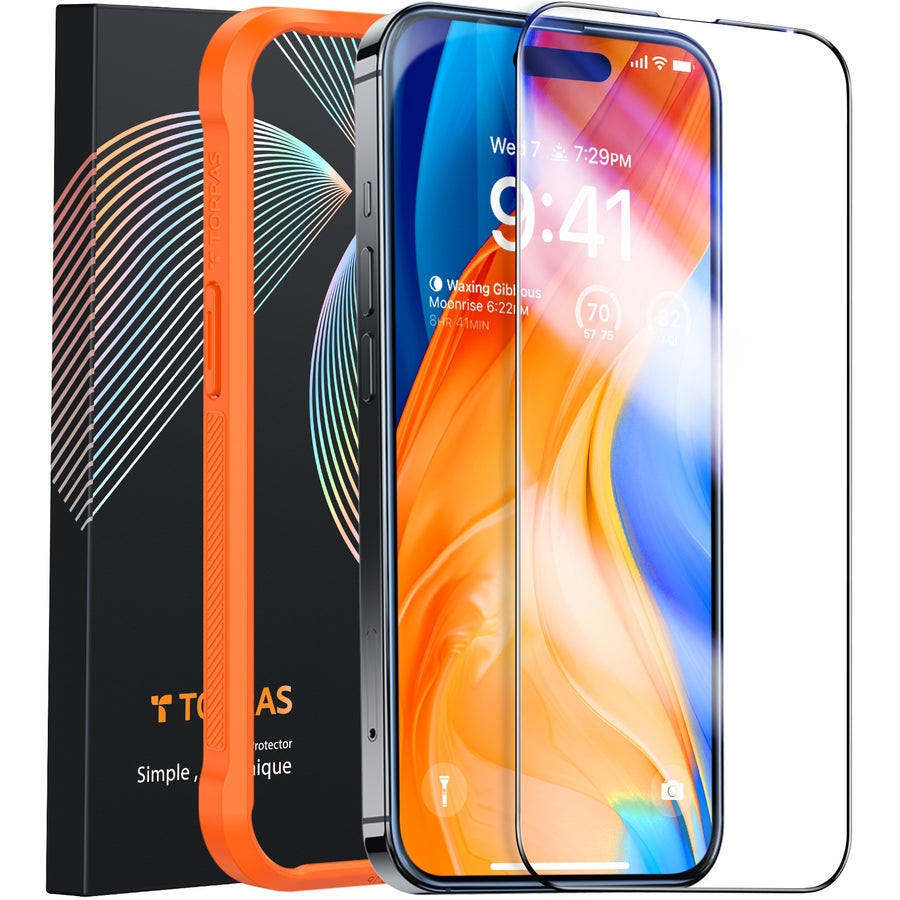 Torras iPhone 15 Plus / iPhone 14 Pro Max (6.7")   Premium Tempered Glass Screen Protector - Clear